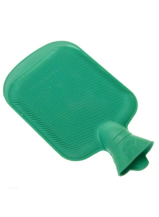 قربة ماء ساخن خالية من البيسفينول ا بتصميم متين للضغط الساخن والعلاج الحراري، بالوان عشوائية (عبوة من قطعتين) - Image 4